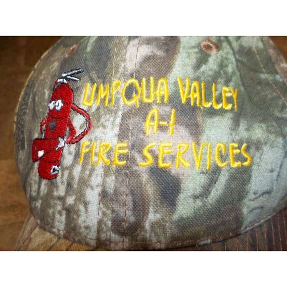 New Bill Jordan's Advantage Camo Timber Umpqua Valley A-1 Fire Services Hat Cap - Picture 5 of 6